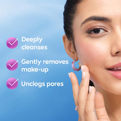 NIVEA Luminous Pearl Rucinol - Bubble Foaming Face Wash for Brighter Glow, 100 ml | Cleanses, Brightens, Unclogs Pores & Hydrates | Removes Make Up | For oily, dry & sensitive skin | Men & women