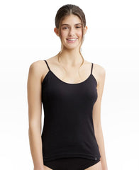 Jockey 1487 Women Super Combed Cotton Rib Camisole with Adjustable Straps