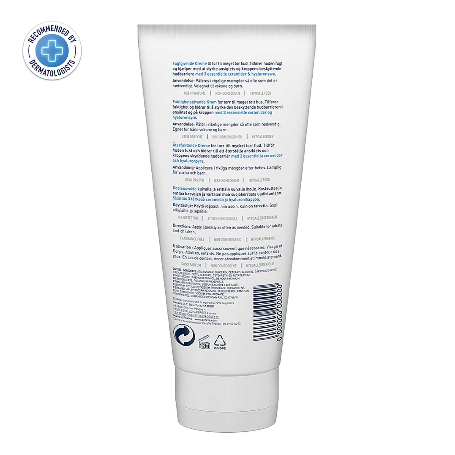 CeraVe Moisturizing Cream For Dry To Very Dry Skin (50ml) - Formulated with 3 Essential Ceramides And Hyaluronic Acid | Non-Comedogenic Moisturizer For Face and Body