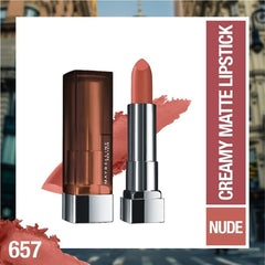 Maybelline New York Color Sensational Creamy Matte Lipstick | Nude Nuance, 3.9g