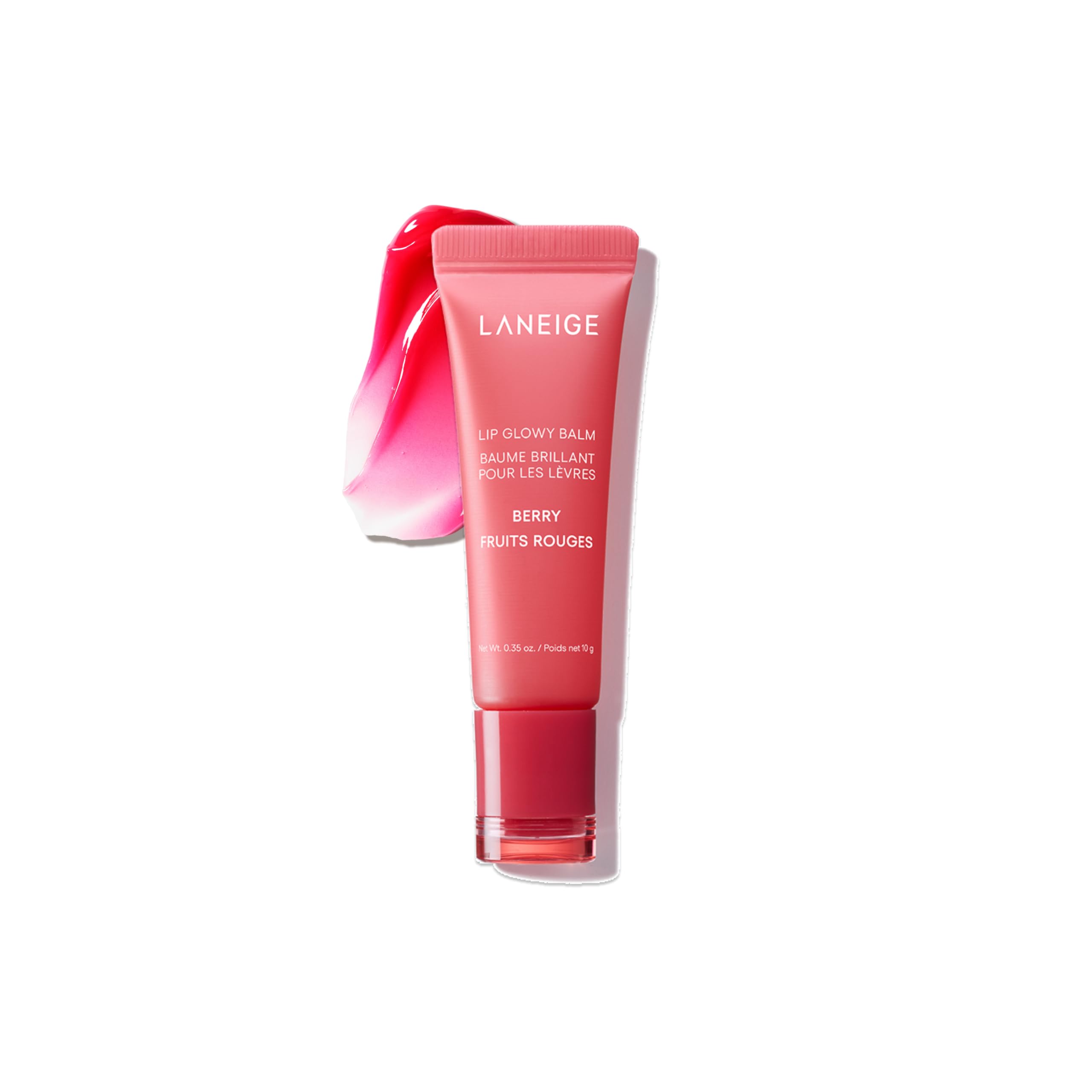 Laneige Lip Glowy Balm | Moisturizing Lip Treatment with Vitamin C + Shea Butter for Soft, Smooth and Glowing Lips | Korean Lip Balm For Dry Chapped Lips |Intense Hydration| Berry |10Gm