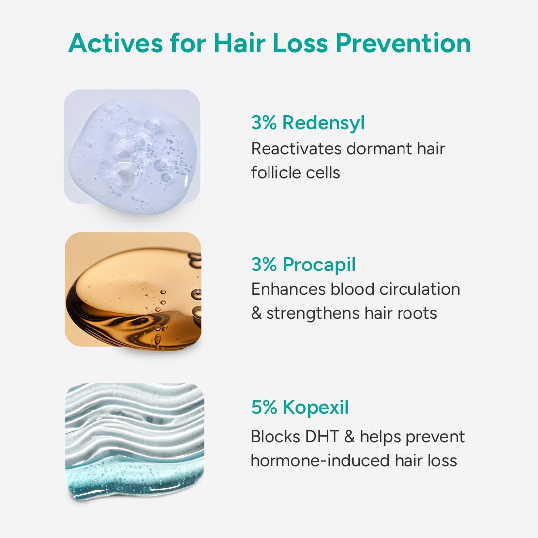 Arata Hair Growth Serum (30ml) with 3% Redensyl, 3% Procapil, 5% Kopexil, Caffeine & Rice Water | No Minoxidil | Supports Hair Growth | Helps Reduce Hairfall | Serum For Women and Men
