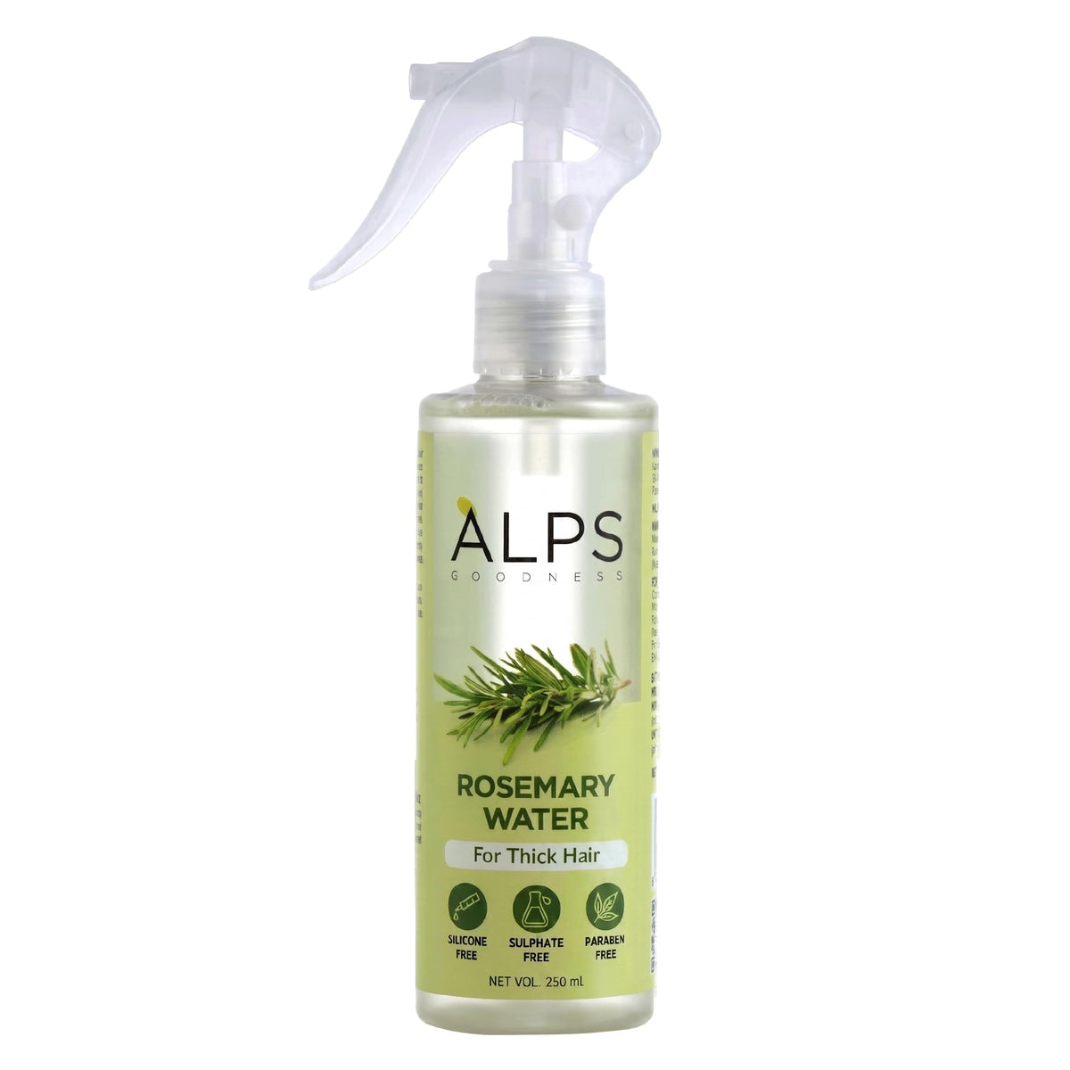 Alps Goodness Rosemary Water Spray for Hair Growth (250ml) | Clinically Proven (In Vivo Tested) to Reduce Hair Fall & Promote Regrowth | 100% Natural Rosemary Extract | Leave-On Scalp & Hair Spray