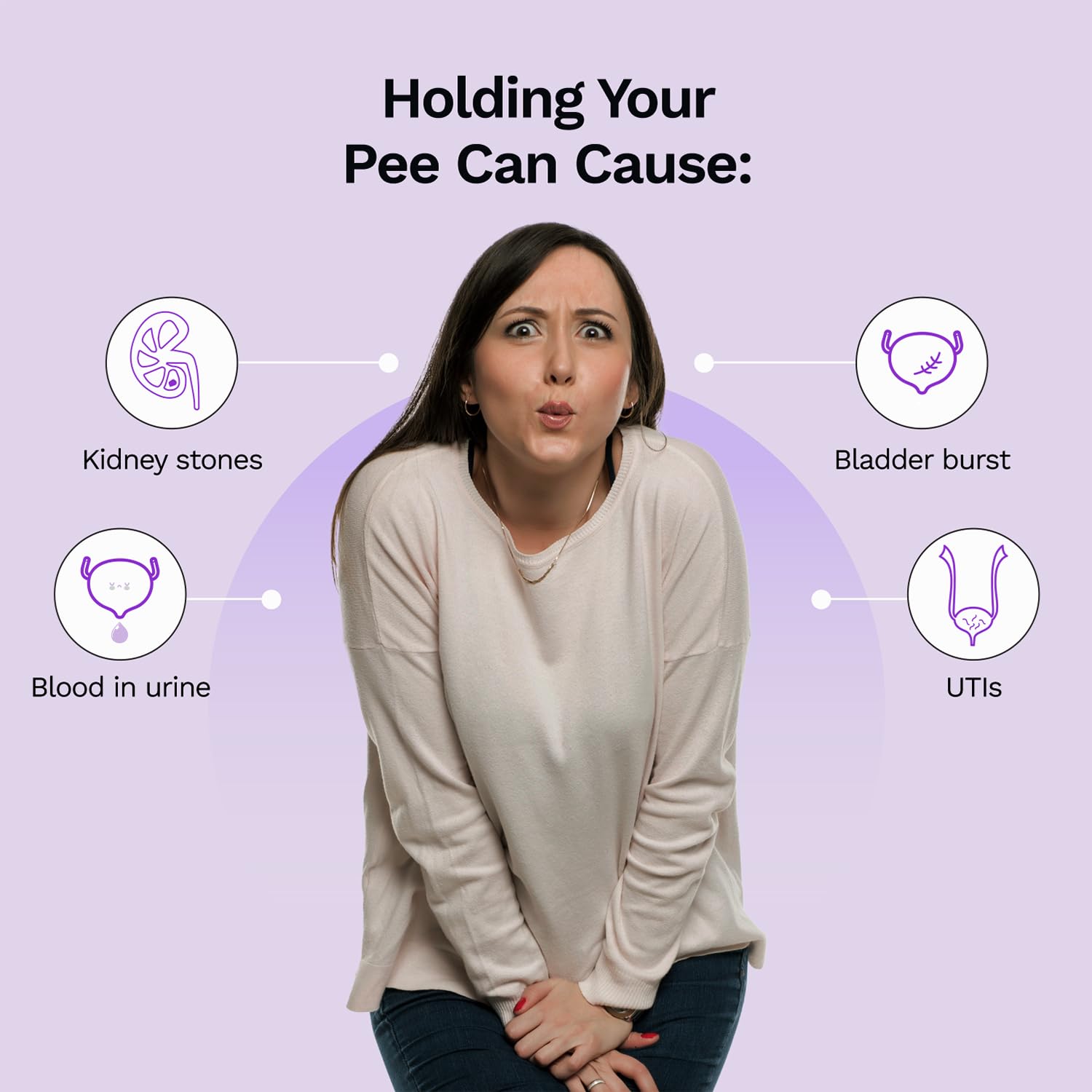 PEESAFE Pee Safe Toilet Seat Sanitizer Spray - 50 ml (Lavender)