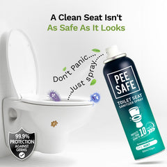 Pee Safe Toilet Seat Sanitizer Spray | Mint 50ml - Reduces Risk of UTI