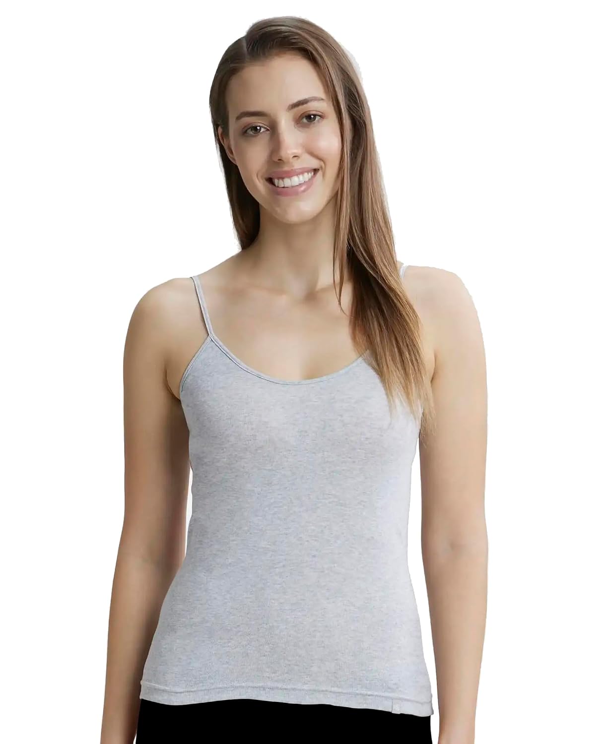Jockey 1487 Women Super Combed Cotton Rib Camisole with Adjustable Straps