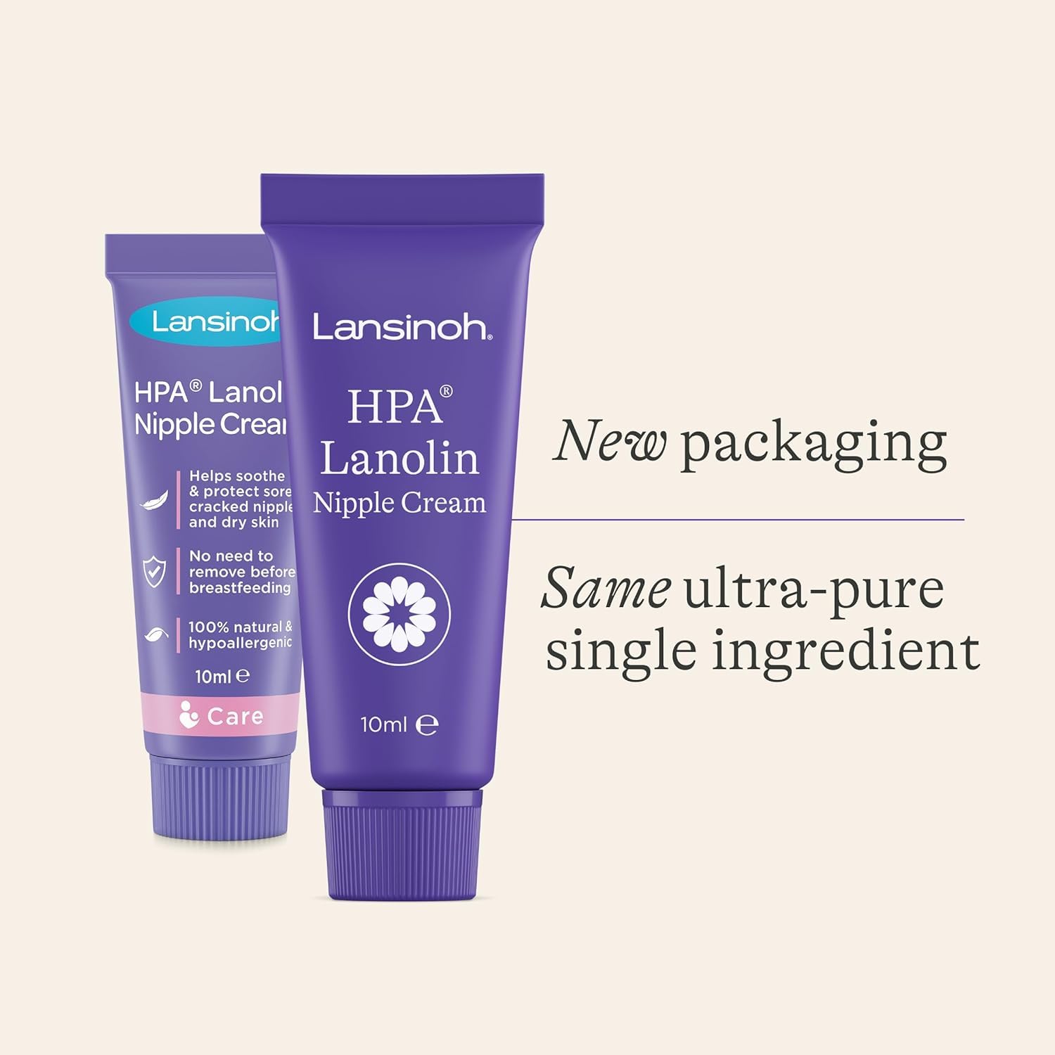 Lansinoh HPA Lanolin Nipple Cream For Cracked, Dry and Sore Nipples, Breast Feeding Moms, 100% Natural, Soothing, Tasteless & Odourless, Clinically Tested, Safe For Baby, Maternity Essentials, 10ml