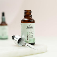 Nat Habit Cold Pressed 100% Pure Oil for Skin & Hair | Fresh from our Ayurvedic Kitchen, Zero Preservatives | Body Massage Oil, Hair Oil (Walnut Oil, 30ml)