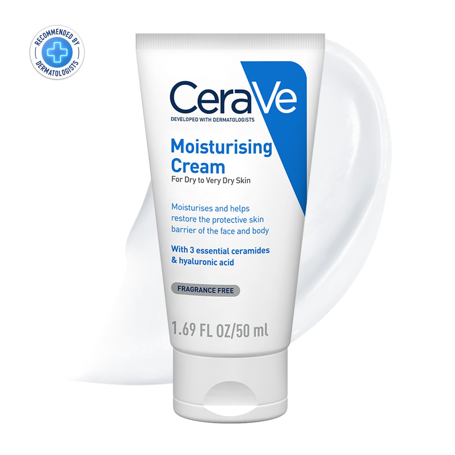 CeraVe Moisturizers, Moisturizing Cream For Dry To Very Dry Skin (50ml / 1.69 oz) (MB096400)