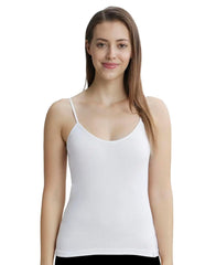 Jockey 1487 Women Super Combed Cotton Rib Camisole with Adjustable Straps