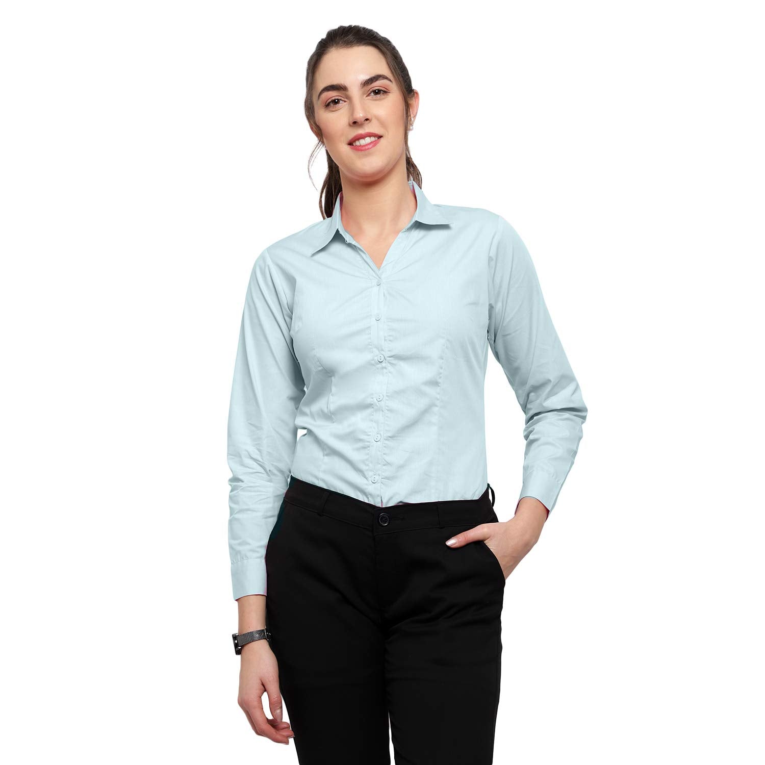 Blue Ronin Stylish Western Official Formal Shirts for Women Regular fit Shirts for Women