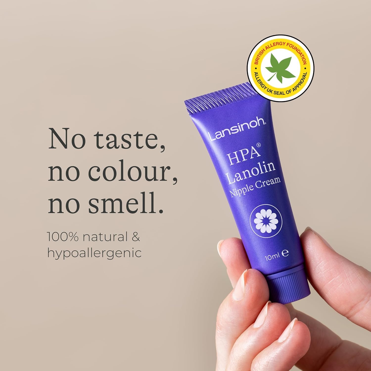 Lansinoh HPA Lanolin Nipple Cream For Cracked, Dry and Sore Nipples, Breast Feeding Moms, 100% Natural, Soothing, Tasteless & Odourless, Clinically Tested, Safe For Baby, Maternity Essentials, 10ml
