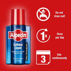 Alpecin Caffeine Liquid Tonic 200ml – Scalp Energizer Serum – Strengthens Roots, Reduces Hair Fall – Tonic for Scalp and Hair Loss Prevention