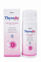 Thyrodln Creamy Lotion SPF 15 | Skin Moisturizing & Brightening Lotion | Helps Improve Skin Tone | Lightweight Daily Use | 100 ml