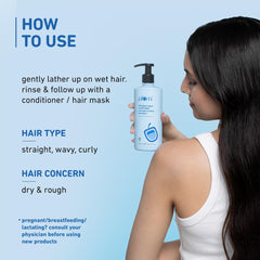 Plum Coconut Milk & Peptides Strength & Shine Shampoo | 22X Smoother Hair | With Coconut Milk & Pea Peptide | Smoothening & Strengthening | Paraben-Free, 100% Vegan, 250ml