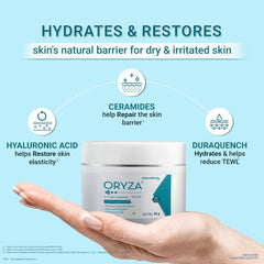 Alembic Oryza 3:1:1 Ceramide Face Moisturizer I Enriched With Hyaluronic Acid & Duraquench I Light Weight I Long Lasting Hydration I For Normal To Sensitive Skin,50G Pack Of 1 - Cream