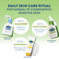 Cetaphil Moisturizing Lotion for Dry to Normal, Sensitive Skin| 100 ml| Moisturizer with Niacinamide, Panthenol| Non-greasy, Won t Clog Pores| Dermatologist Recommended| Paraben, Sulphate Free
