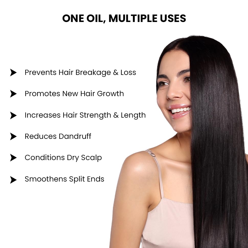 ThriveCo Rosemary Mint Hair Oil | For Hair Growth, Hair fall and Dandruff Control | Smoothens Dry Scalp & Split Ends | Suitable for both Men and Women |50ml