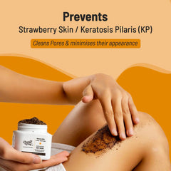 Chemist at Play Exfoliating Body Scrub For Removing Tan & Dead Skin Cells | Rough & Bumpy Skin, Tanned & Pigmented Skin | For Smooth, Soft & Bright Skin | Natural AHAs | Coffee | For Men & Women | 75g