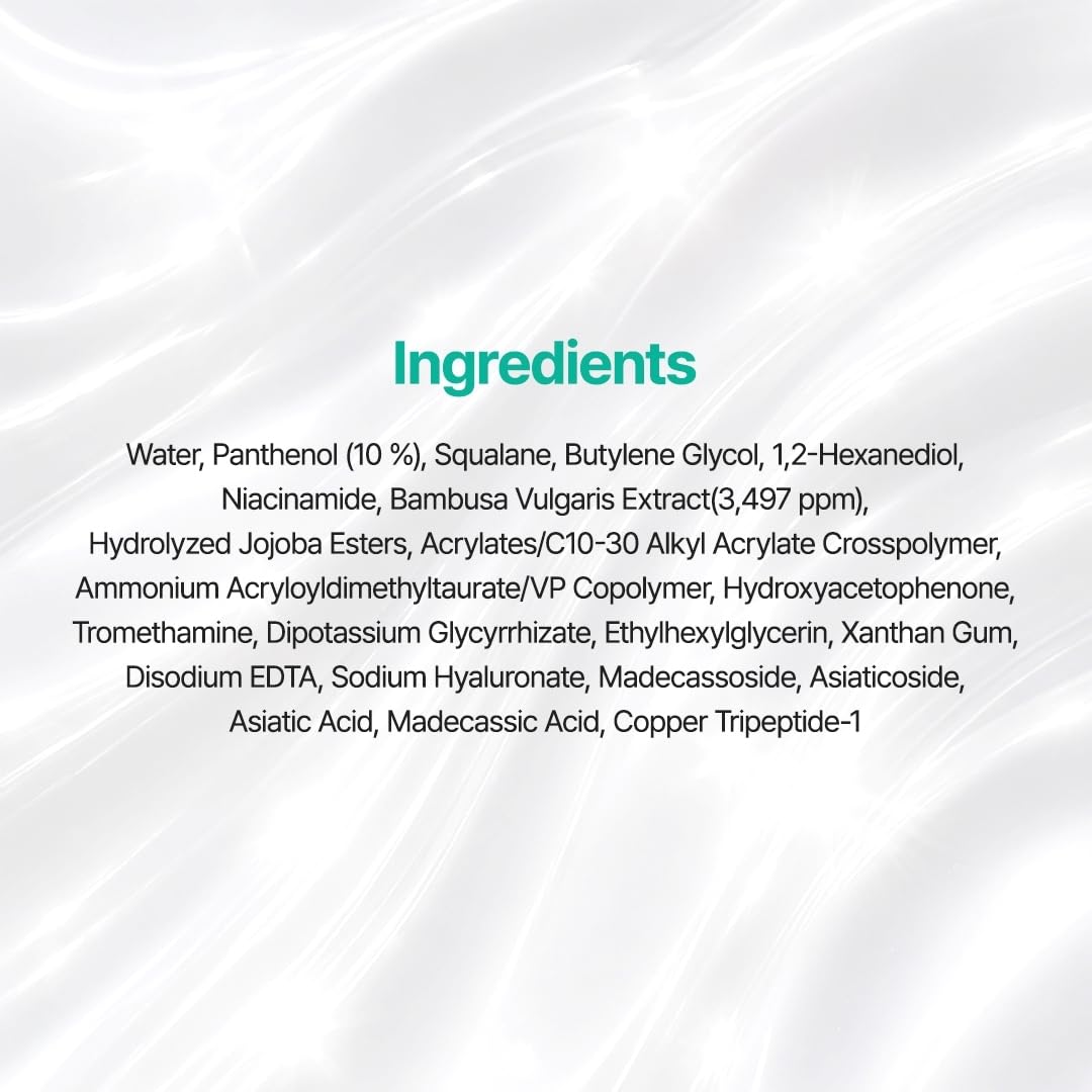 PURITO Panthenol 10% Post-Acne Cream Moisturizer for Blemish Marks, Barrier Repair, Silicone-Free, Non-Comedogenic, Fragrance-Free, Vegan & Cruelty-Free Korean Skincare, 100mL 3.38 fl.oz