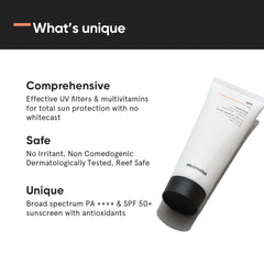 Minimalist Sunscreen SPF 50 PA++++ | Clinically Tested in US (In-Vivo) | Lightweight Cream with Multi-Vitamins | No White Cast | Broad Spectrum Niacinamide Sunscreen For Oily Skin, Dry Skin | For Women & Men | 50g (Pack of 1)