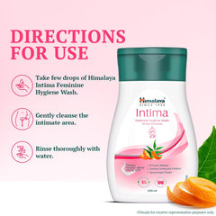 Himalaya Intima | 100 ml | Feminine Hygiene Wash | Lactic Acid Wash | Balances pH | Natural Ingredients | Relieves Itching and Irritation