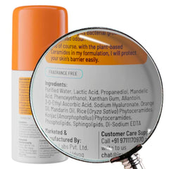Chemist at Play UnderArm Roll-On with 5% AHA, Lactic Acid & 1% Mandelic Acid | Prevents Body Odour, Brightens Skin & Exfoliates Underarm | For Sensitive Skin | Fragrance Free | Alcohol Free - 40ml