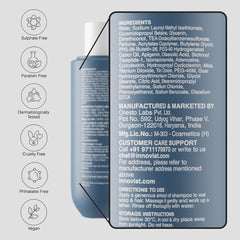 Bare Anatomy Anti Hair Fall Shampoo | 5x Hair Fall Control & Growth | Contains Biotin Adenosine, & Peptides | Rosemary, Rice Water, Hyaluronic Acid | For All Hair Types | For Women & Men | 100ml