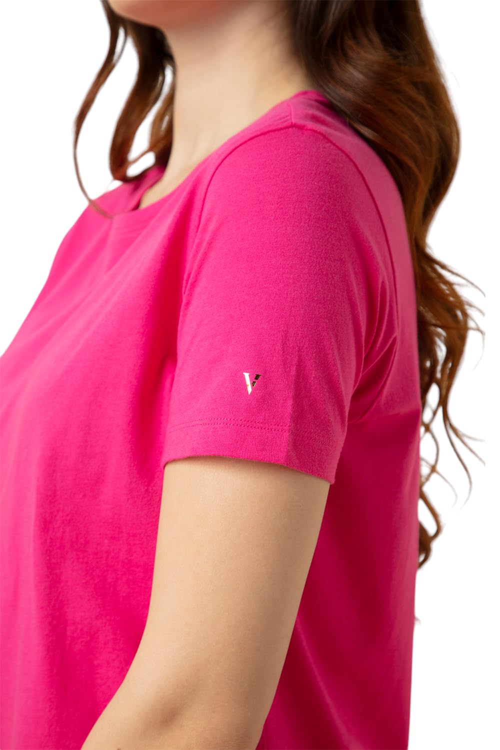 Van Heusen Women's Cotton Relaxed Fit Lounge T Shirt - Relax Fit, Round Neck, Short Sleeves