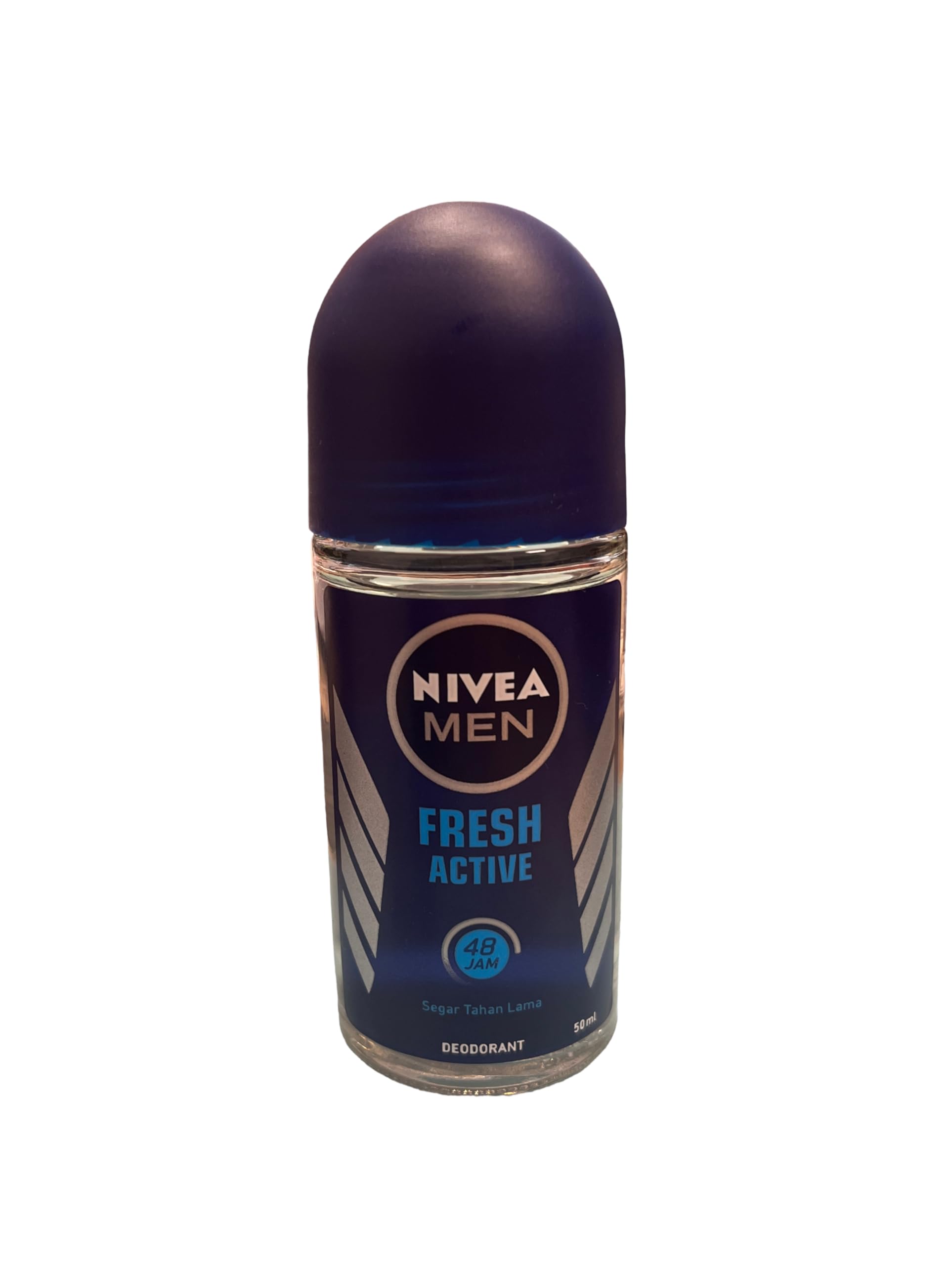 NIVEA MEN Fresh Active 50ml Deo Underarm Roll On | With Fresh Ocean Extracts Scent| 72 H Freshness| 0% Alcohol | Dermatologically Approved & Paraben Free Formula