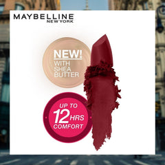Maybelline New York Color Sensational Creamy Matte Lipstick | Midnight Date, 3.9g
