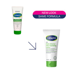 Cetaphil DAM Daily Advance Ultra Hydrating Lotion for Dry, Sensitive Skin, 100gm Moisturiser with Shea Butter, Non-Greasy, Fragrance-Free, Paraben and Sulphate Free