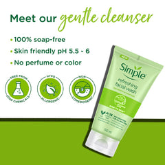 Simple Kind To Skin Refreshing Facial Wash 150 ml