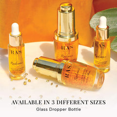 RAS Luxury Oils 24K Gold Radiance Elixir Face Serum for Glowing Skin & Skin Brightening | Face Oil | Nourish & Repair | Reduce Wrinkles , Acne & Dark Spots | ( 6 ml)