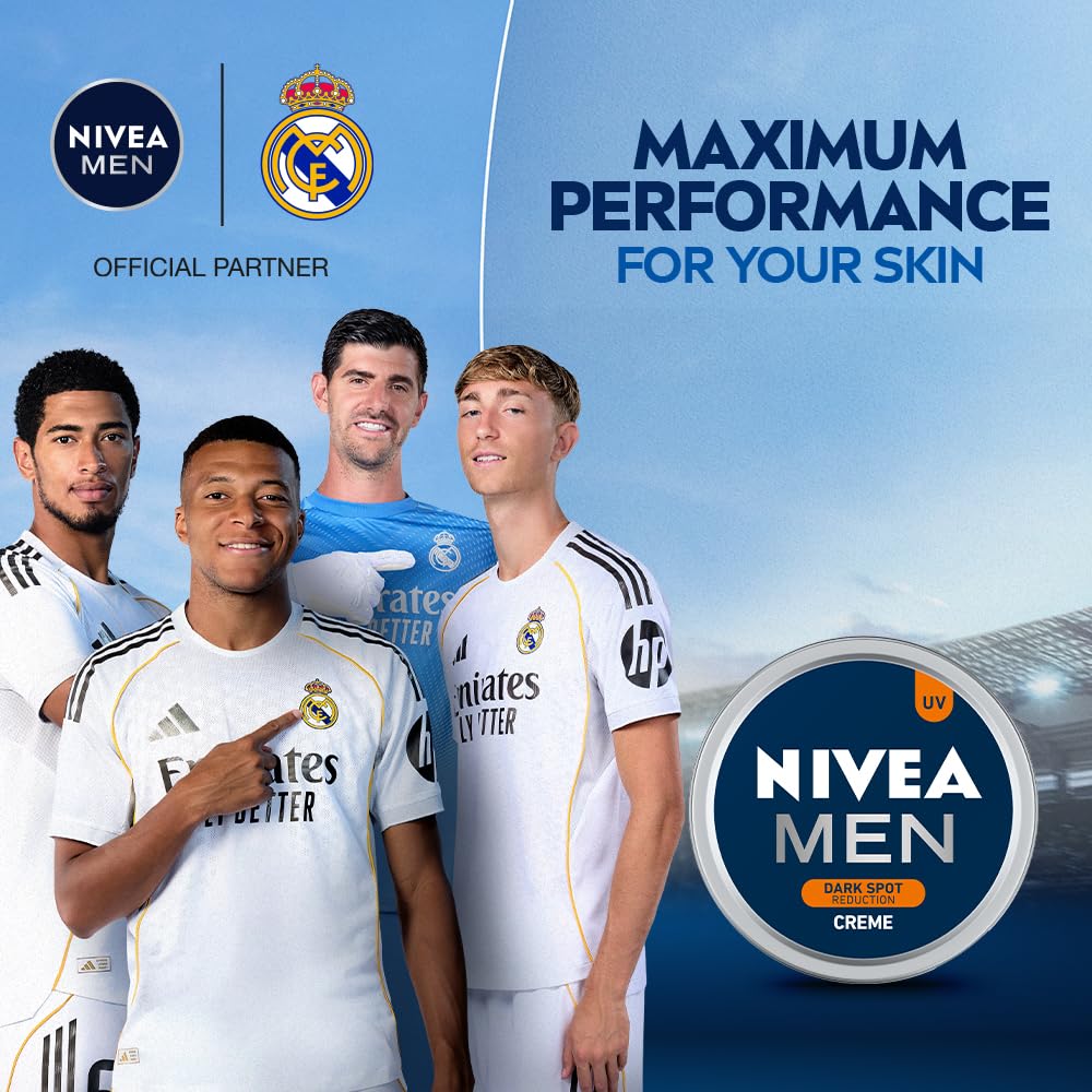 Nivea Men Creme, Dark Spot Reduction, Non Greasy Moisturizer, Cream With Uv Protect, 150 ml