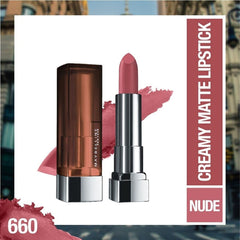 Maybelline New York Color Sensational Creamy Matte Lipstick | Touch of Spice, 3.9g