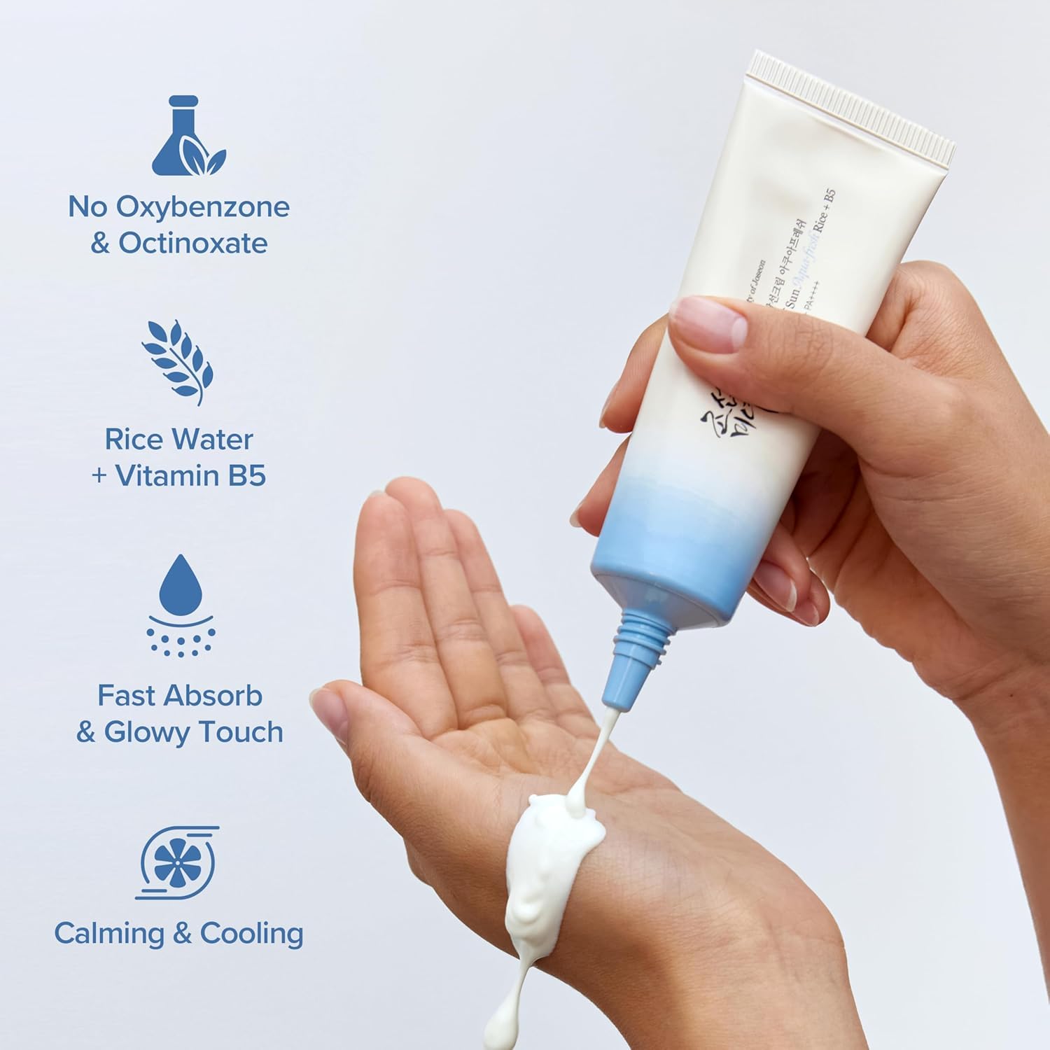 Beauty of Joseon Relief Sun Aqua-fresh Rice + B5, SPF 50+ PA++++ Sun Cream, Moisturizing & Calming Formula, Korean Skincare, 50ml