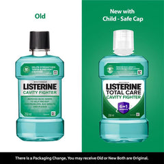 Listerine Cavity Fighter Mouthwash Liquid, Removes 99.9% Germs, prevents cavities, 250ml (Pack of 1)