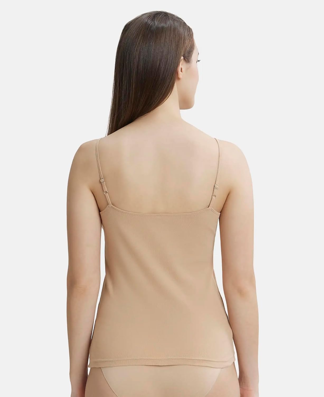 Jockey 1487 Women Super Combed Cotton Rib Camisole with Adjustable Straps