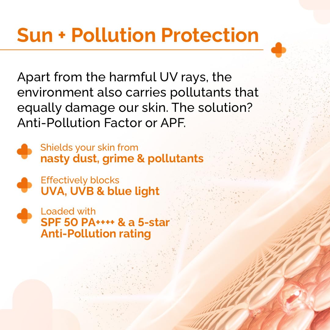 The Derma Co 1% Hyaluronic Sunscreen Aqua Gel SPF 50 PA++++ | Hyaluronic Acid for Deep, Long Lasting Hydration | Ultra Lightweight Texture I Non-Greasy, No White Cast | Broad Spectrum & Blue Light Protection | 50g