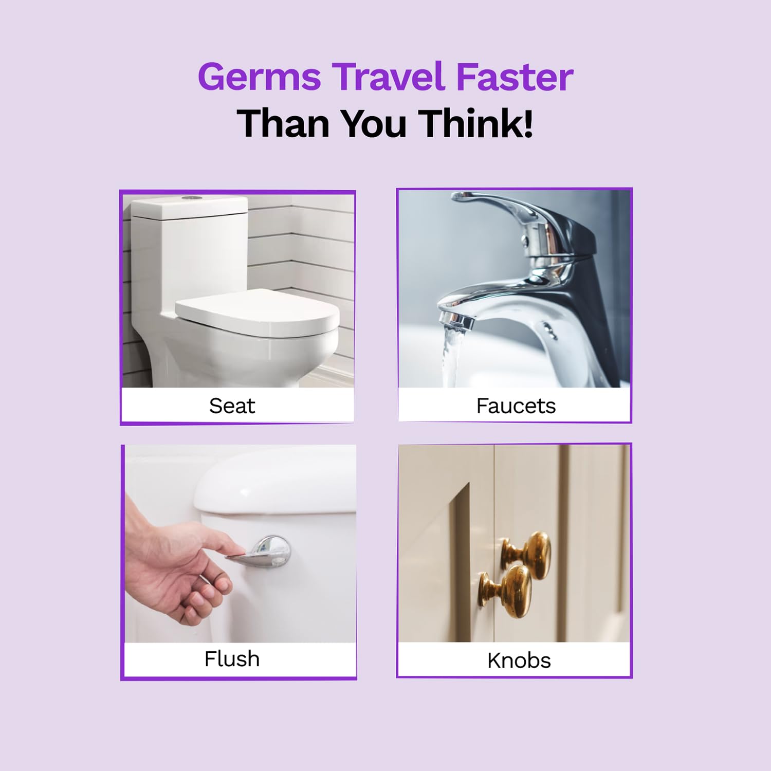 PEESAFE Pee Safe Toilet Seat Sanitizer Spray - 50 ml (Lavender)