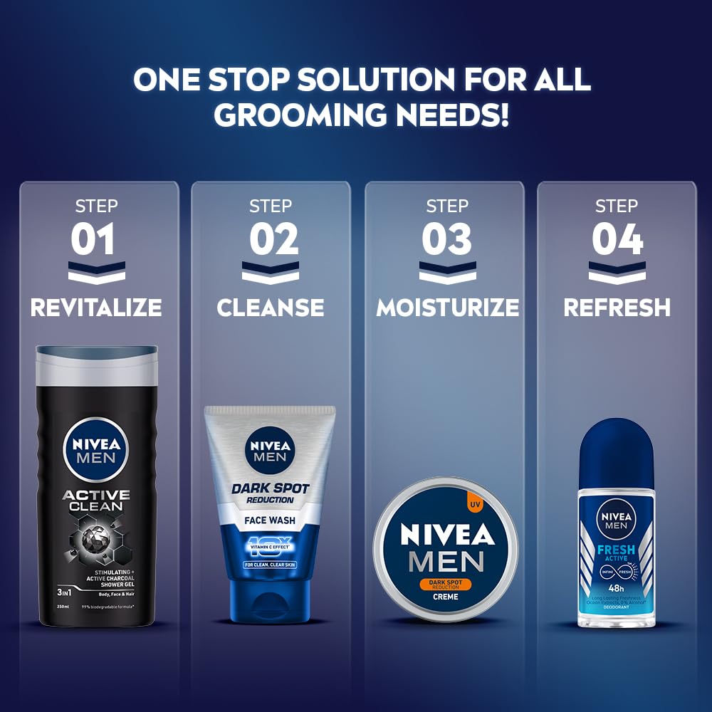 Nivea Men Creme, Dark Spot Reduction, Non Greasy Moisturizer, Cream With Uv Protect, 150 ml