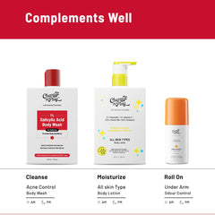 Chemist at Play 1% Salicylic Acid Body Wash 236ml | Paraben & SLS Free | Gentle Exfoliating Shower Gel | Prevents Body Acne, Bumpy Skin & Deep Cleanses Skin