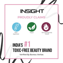 INSIGHT Gel Cosmetics No Smudge Eyeliner| Intense Matte Finish | Quick Drying |Smooth Application | Waterproof | Smudgeproof,(EL-53), Black 4 ML (Pack of 1)