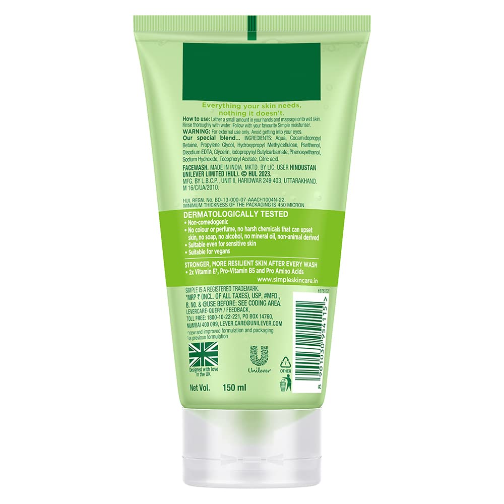 Simple Kind To Skin Refreshing Facial Wash 150 ml