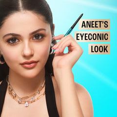 LAKMÉ Eyeconic Black Kajal 0.35 g (Combo Pack of 2) Matte Kohl Liner in a Twist Up Pencil - Waterproof|| Smudge Proof & Long Lasting Eye Makeup