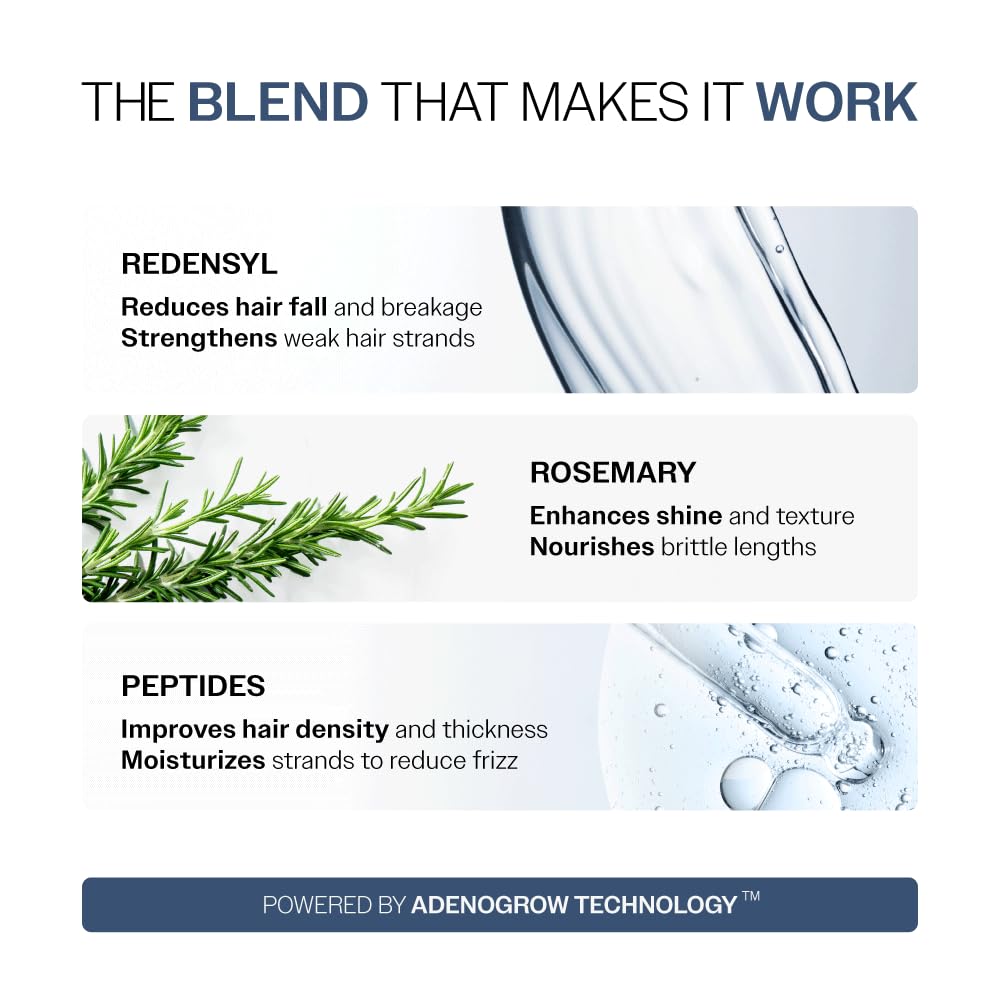 Bare Anatomy Anti-Hair Fall Conditioner for Hair Fall with Redensyl, Rosemary & Peptides | Reduces Hair Thinning & Breakage | Strengthens Hair, Reduces Frizz & Adds Shine | For All Hair Types | 175gm