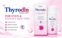 Thyrodln Creamy Lotion SPF 15 | Skin Moisturizing & Brightening Lotion | Helps Improve Skin Tone | Lightweight Daily Use | 100 ml