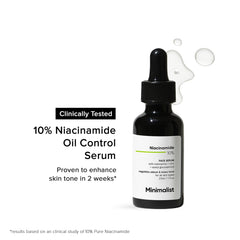 Minimalist 10% Niacinamide Serum with Zinc – Reduces Acne Marks, Controls Oil & Minimizes Pores | Vitamin B3 for Blemish-Free, Clear Skin | For Oily & Acne-Prone Skin | 20 ml