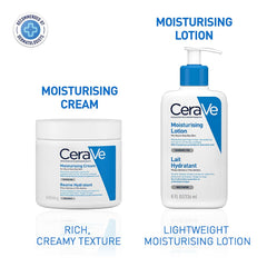 CeraVe Moisturizing Cream For Dry To Very Dry Skin (454g) - Formulated with 3 Essential Ceramides And Hyaluronic Acid | Non-Comedogenic Moisturizer For Face and Body